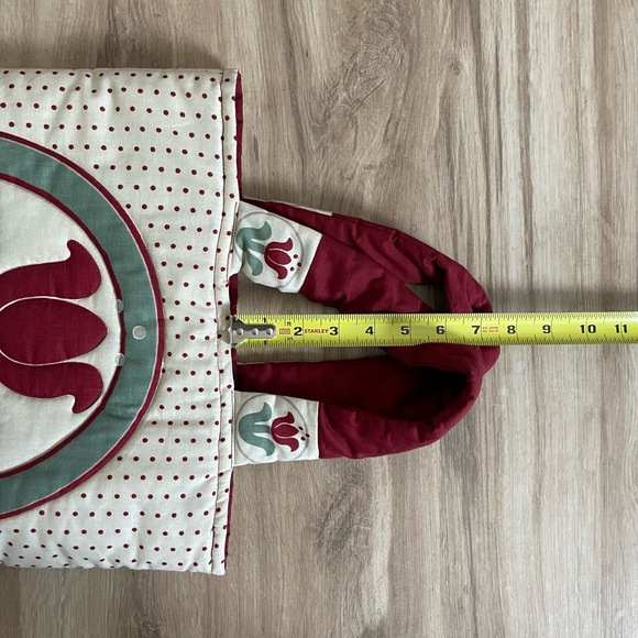 ✨ Cottagecore Folklore Era Quilted Tulip Floral Tote Bag - Picture 10 of 11